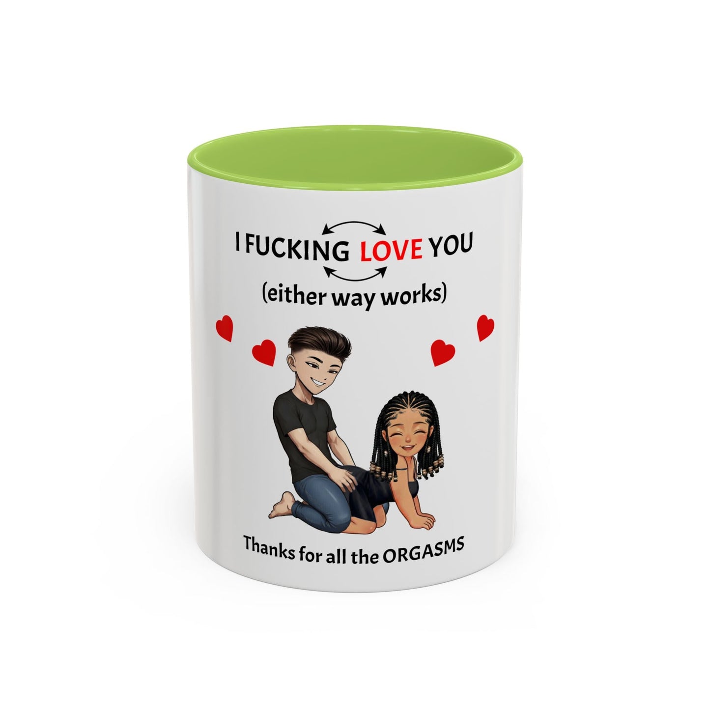 Two-Tone Coffee Mug – I F*cking Love You (Either Way Works)