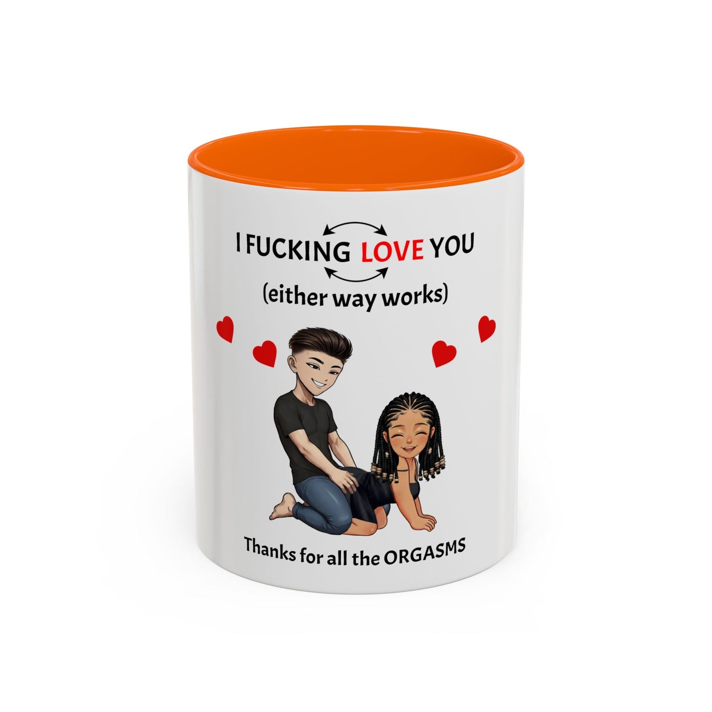 Two-Tone Coffee Mug – I F*cking Love You (Either Way Works)